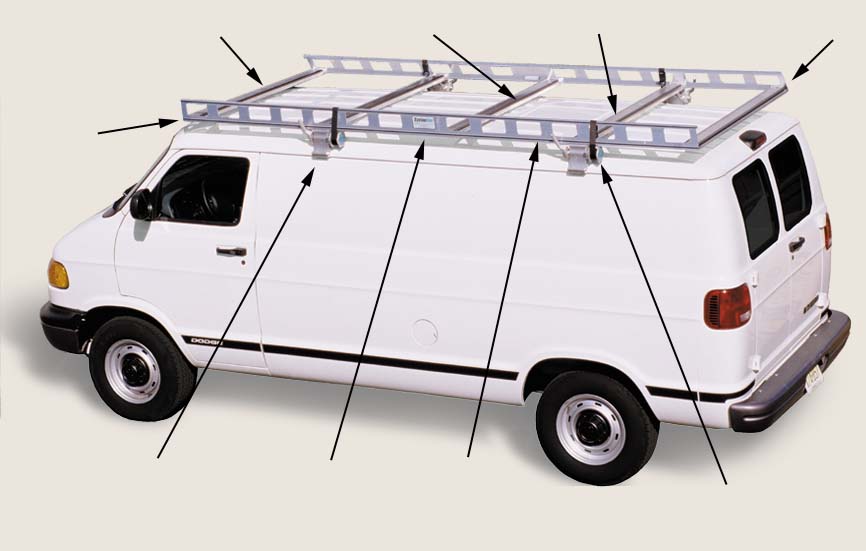 Van Ladder Racks - Features